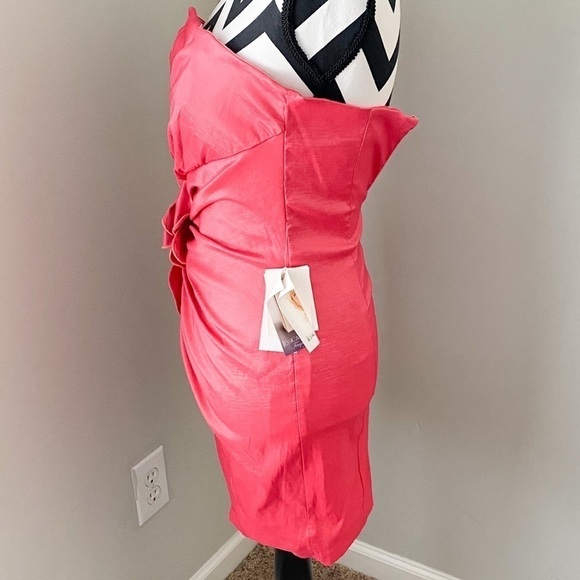 Jessica McClintok Coral Dress Sz 8 - Picture 4 of 8